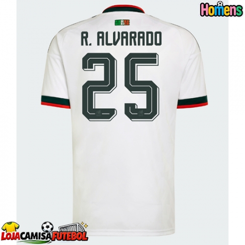 Camisa de Futebol México Roberto Alvarado #25 Equipamento Secundário Mundo 2026 Manga Curta